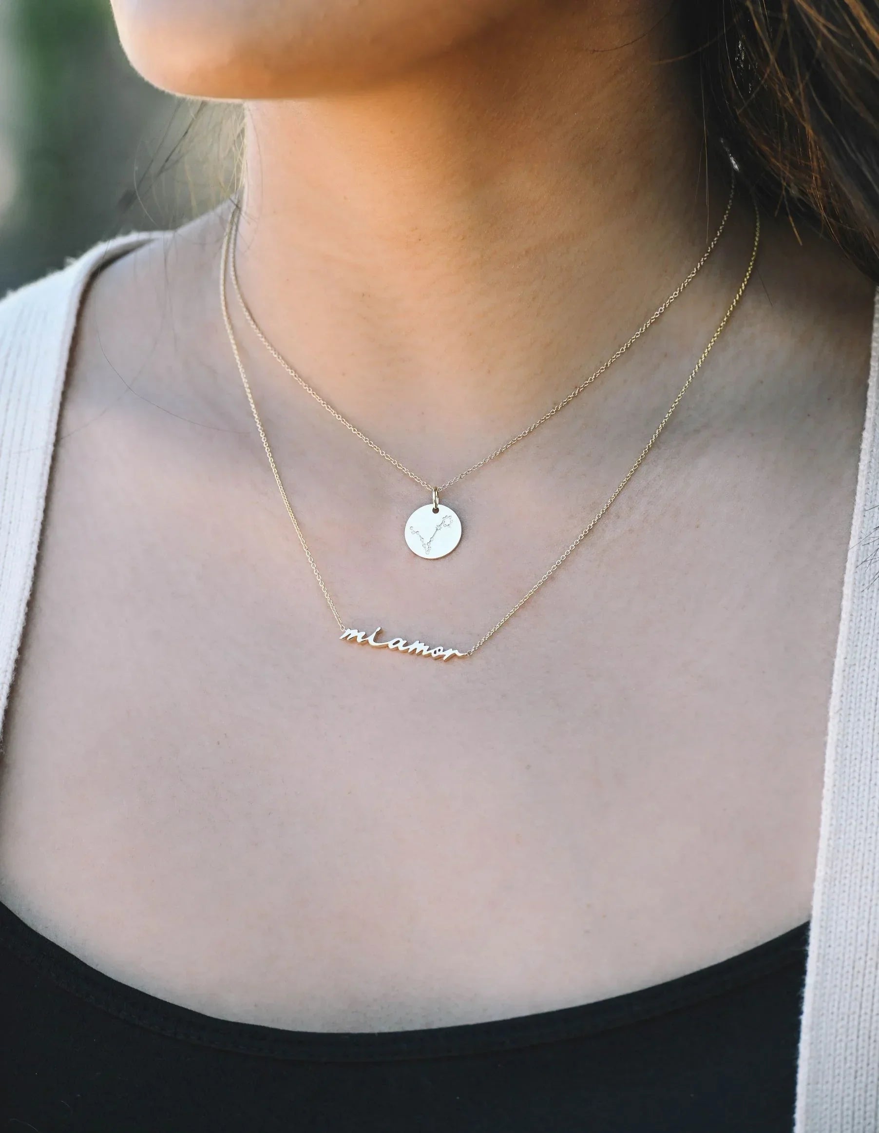 Zodiac Constellation Coin Pendant