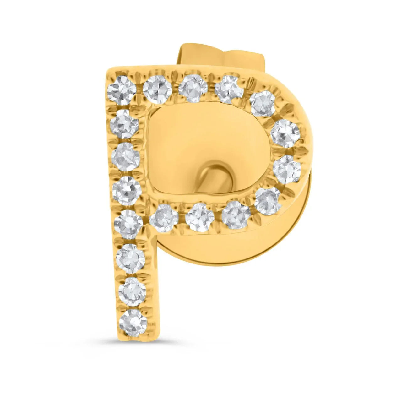 Custom Initial Gold Earrings