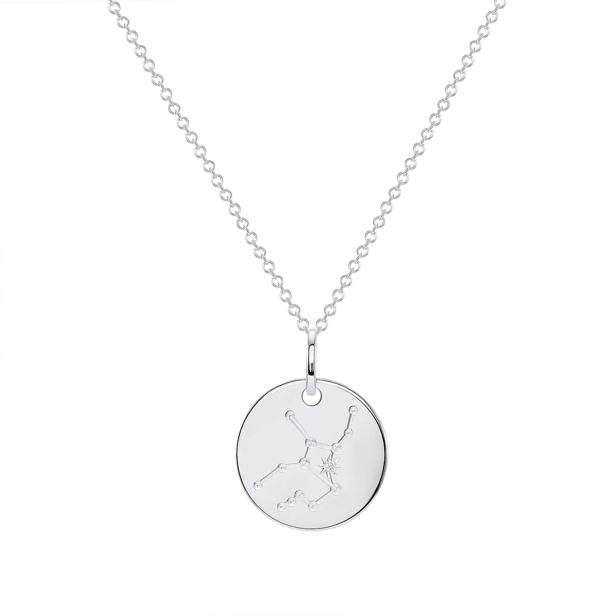 Zodiac Constellation Coin Pendant