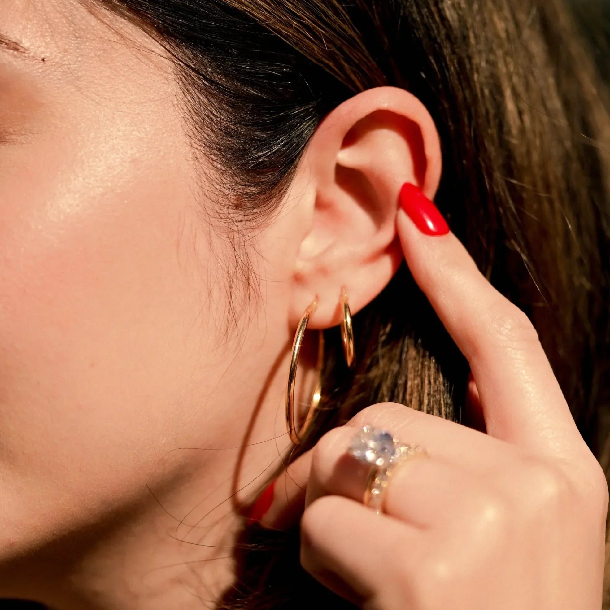 Polished Hoop Earrings