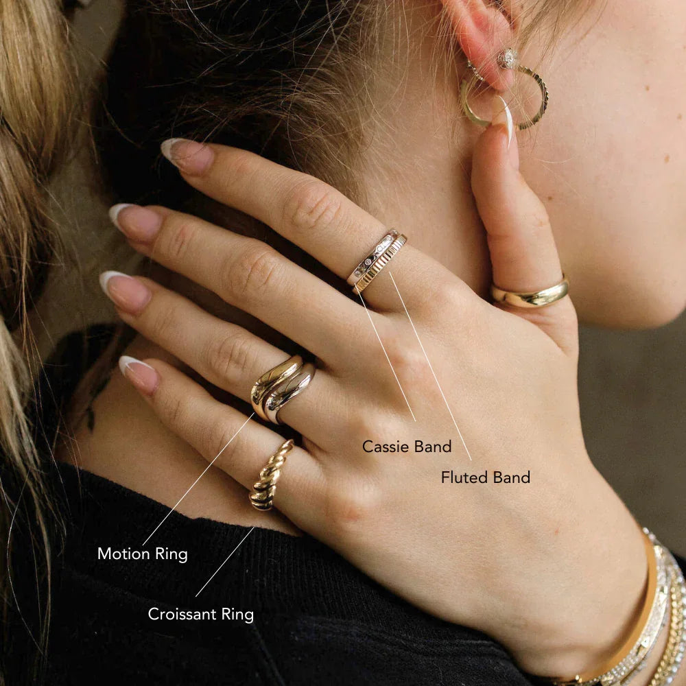 Solid Gold Motion Ring