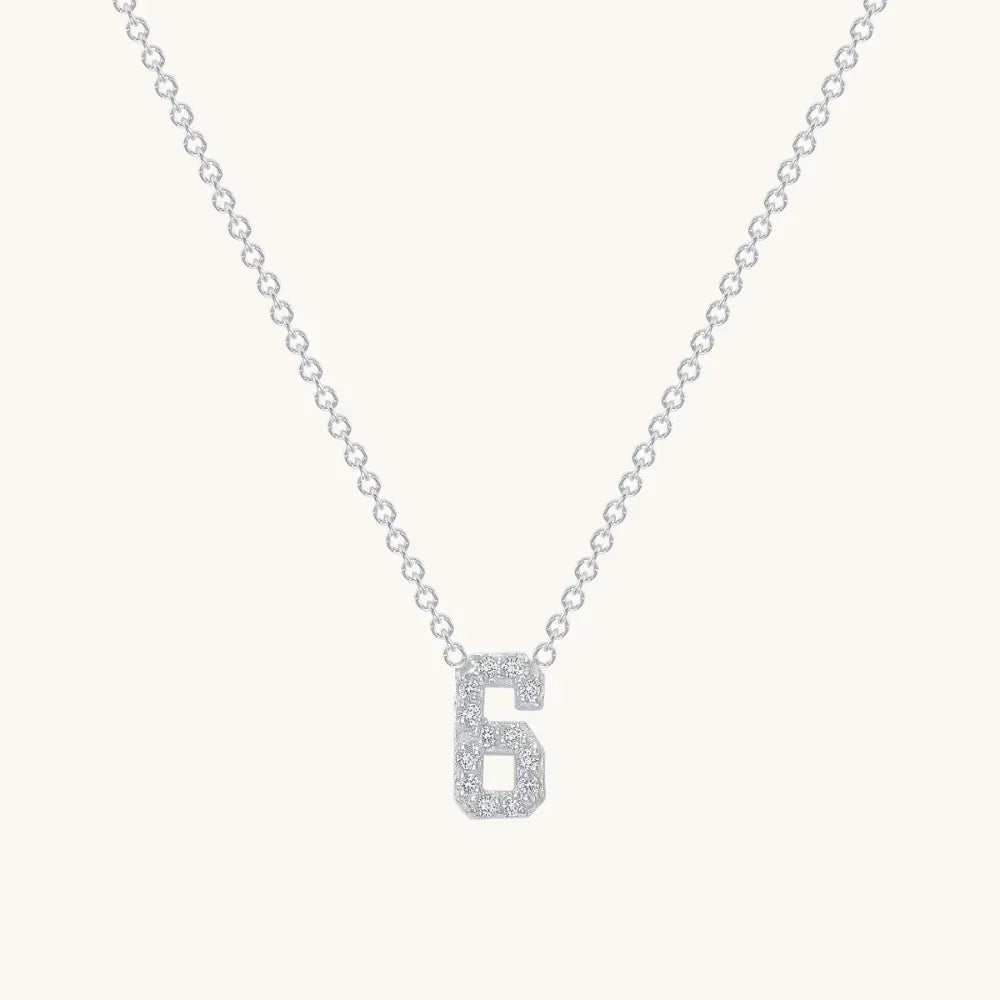 Diamond Number Necklace