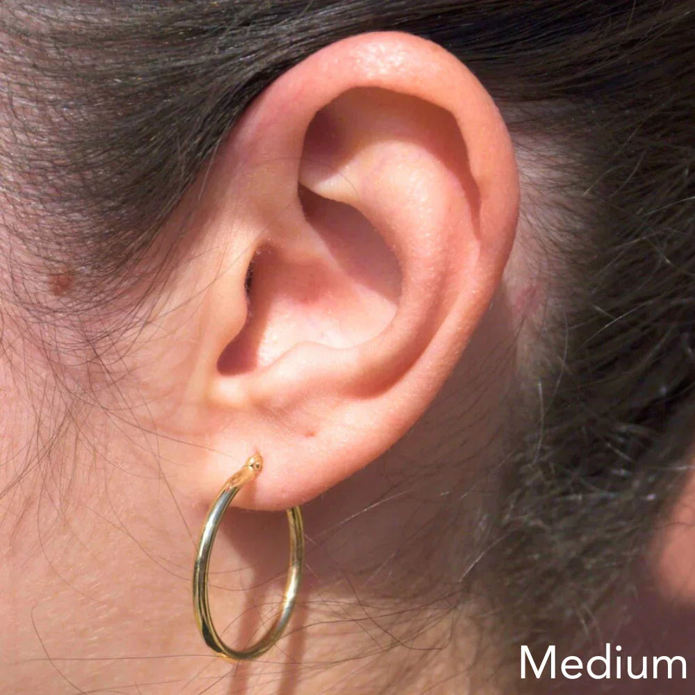 Polished Hoop Earrings