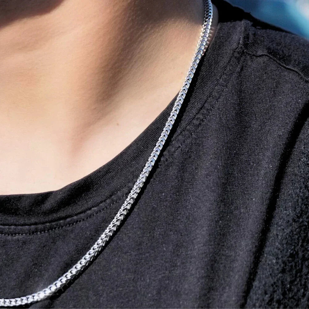 Sterling Silver Franco Link Chain