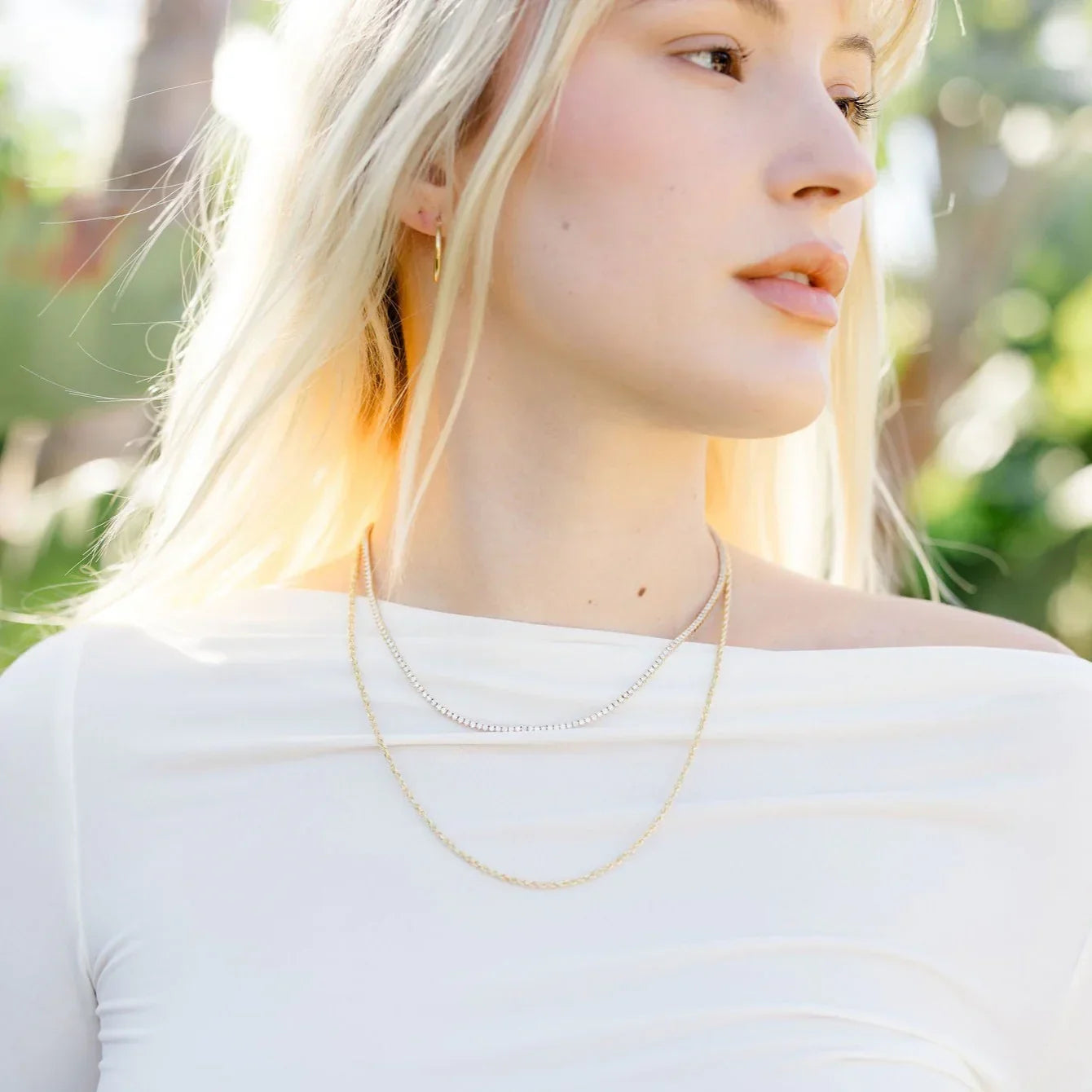 Lab Grown Diamond Tennis Necklace