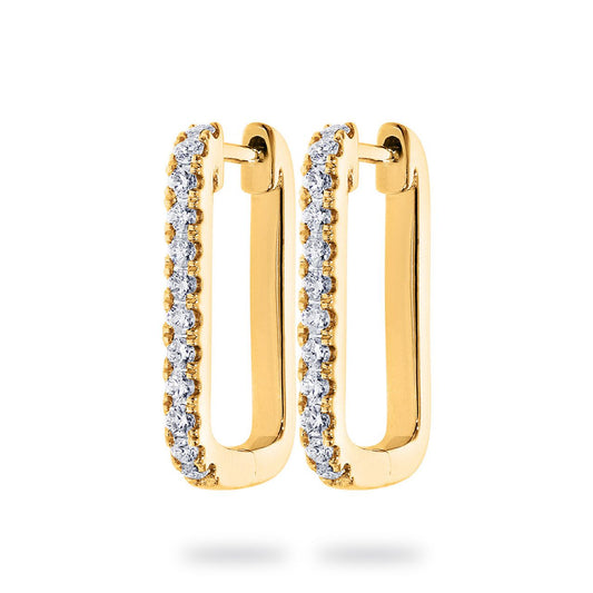 Yellow gold Diamond Earrings