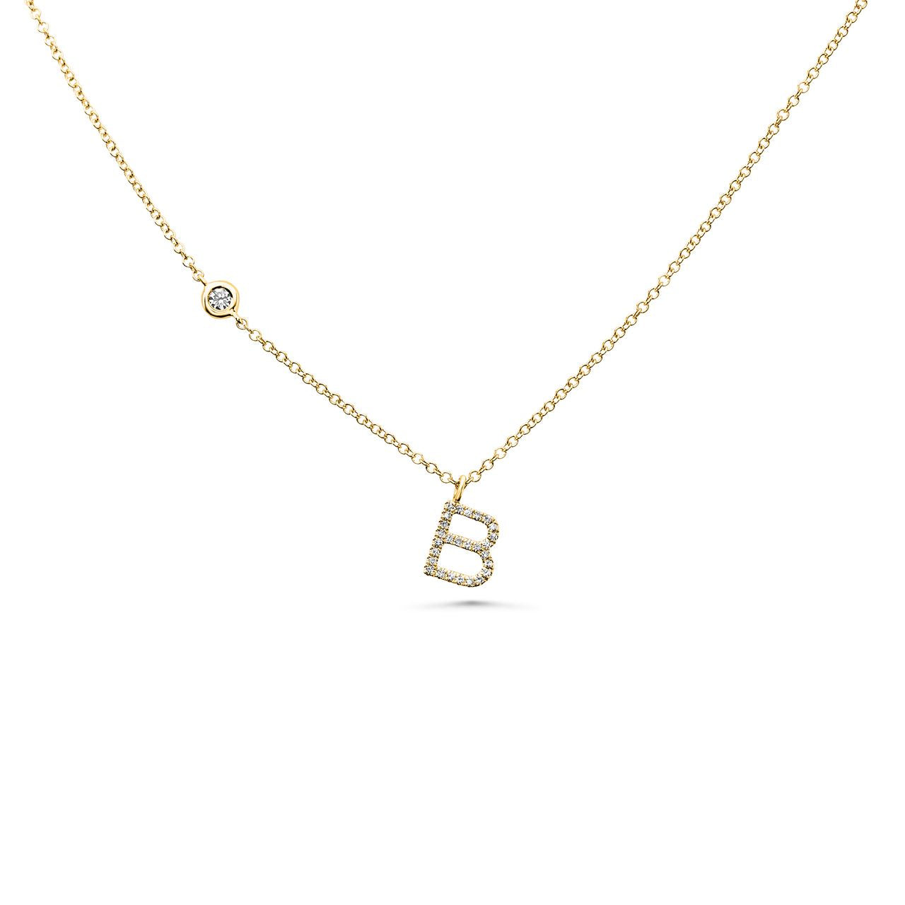 Initial B necklace