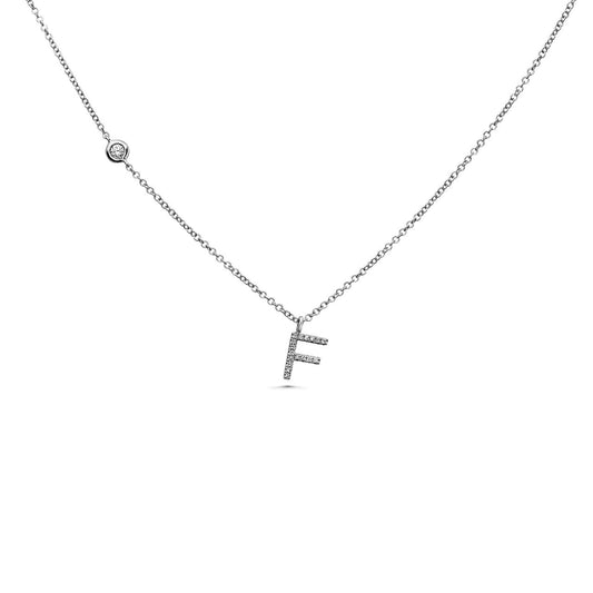 Initial F necklace