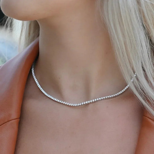 Lab Grown Diamond Tennis Necklace