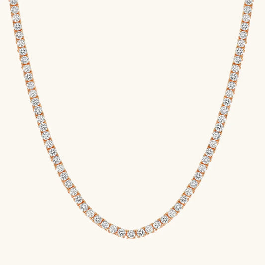 Natural Diamond Tennis Necklace